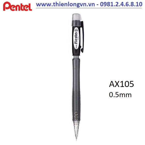 Bút chì kim 0.5mm Pentel Fiesta AX105 màu đen