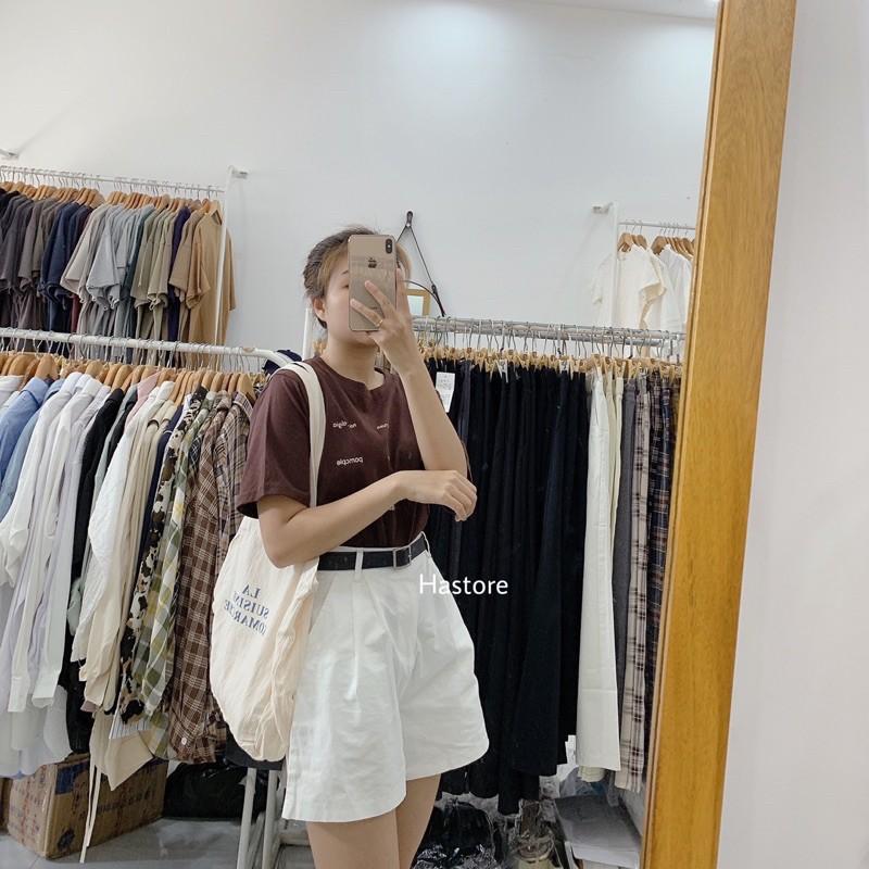 Quần short kaki kèm nịt
