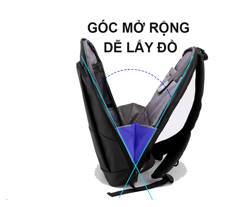 Balo laptop nam siêu mỏng dạng vỏ sò - BEE GEE 5561