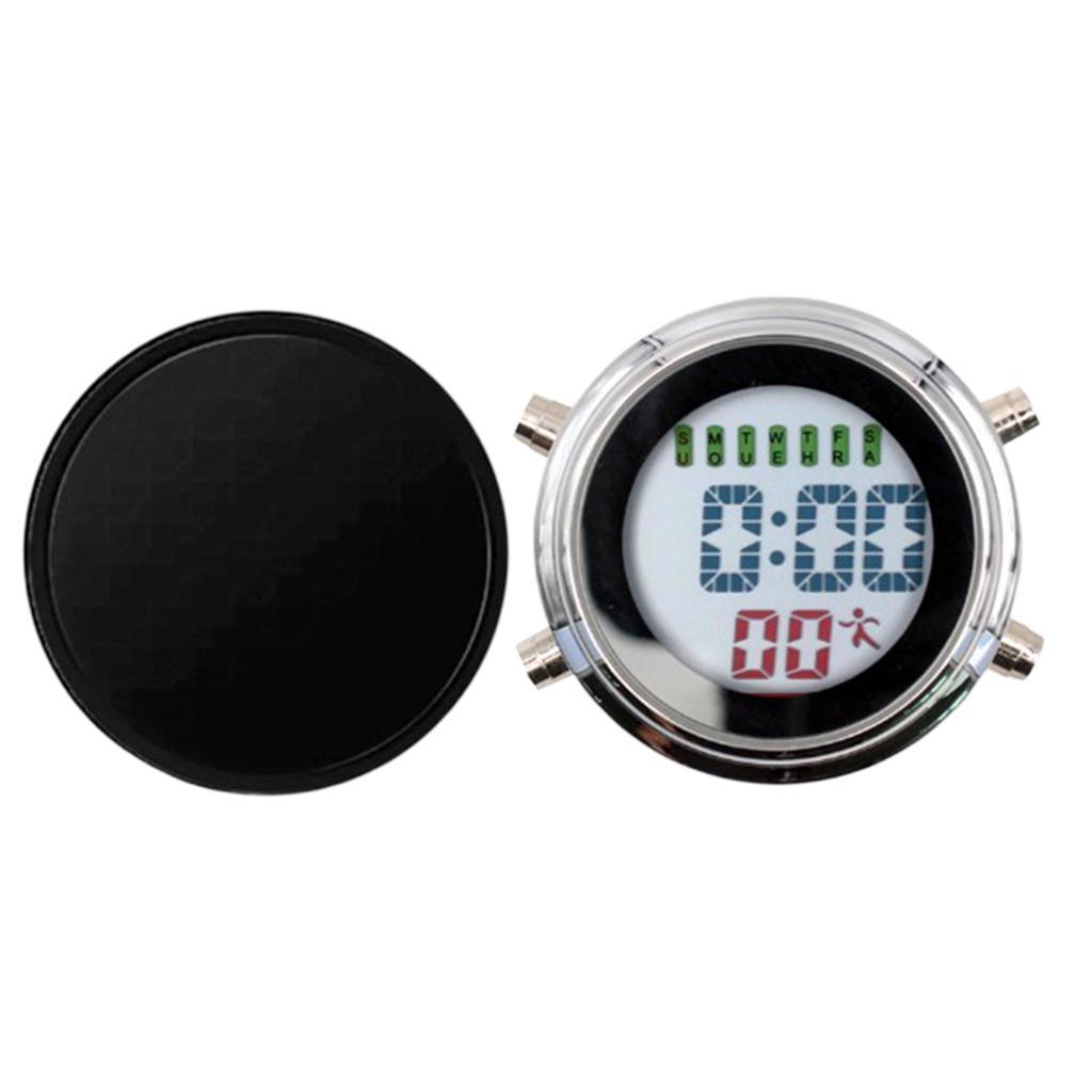 2x Waterproof Mini Wall Clock Shower Clock Watch with