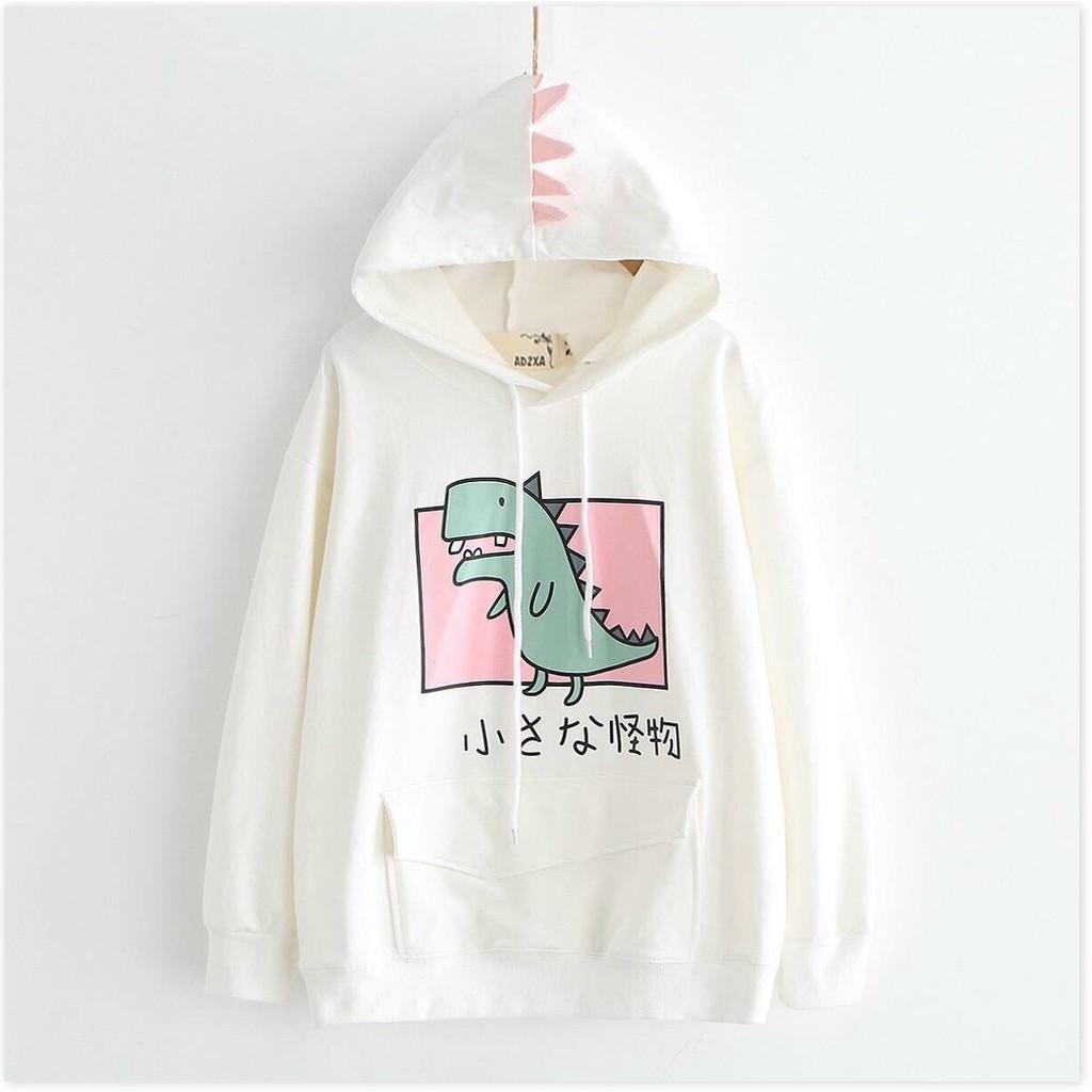 ÁO HOODIES CÓ MŨ HOẠ TIẾT KHỦNG LONG