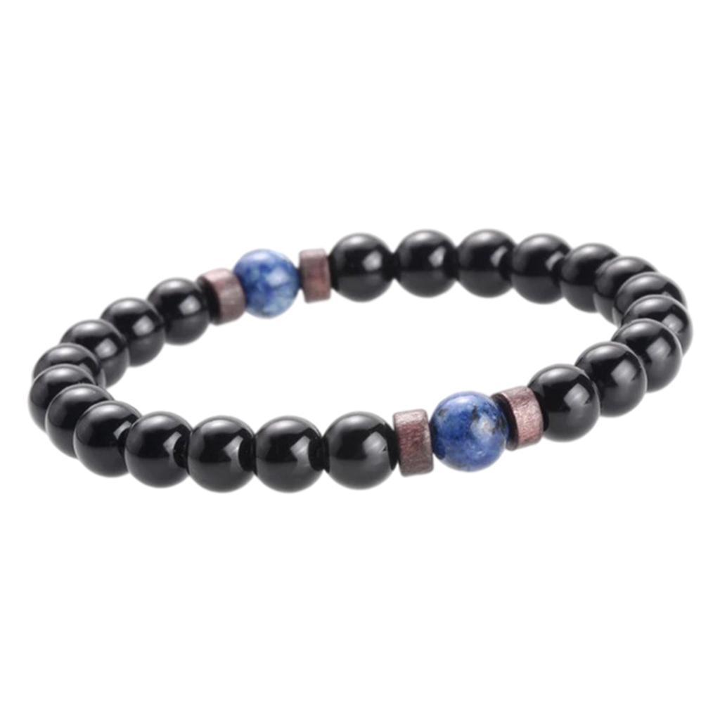 Men Bracelet Natural Moonstone Bead  Stone Adjustable Connect