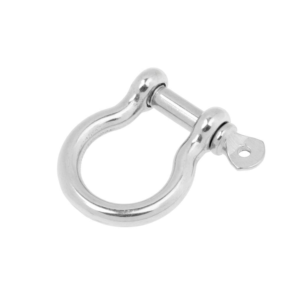 4-5pack Marine Boat Chain Rigging Bow Shackle Captive Pin 304 Stainless Steel