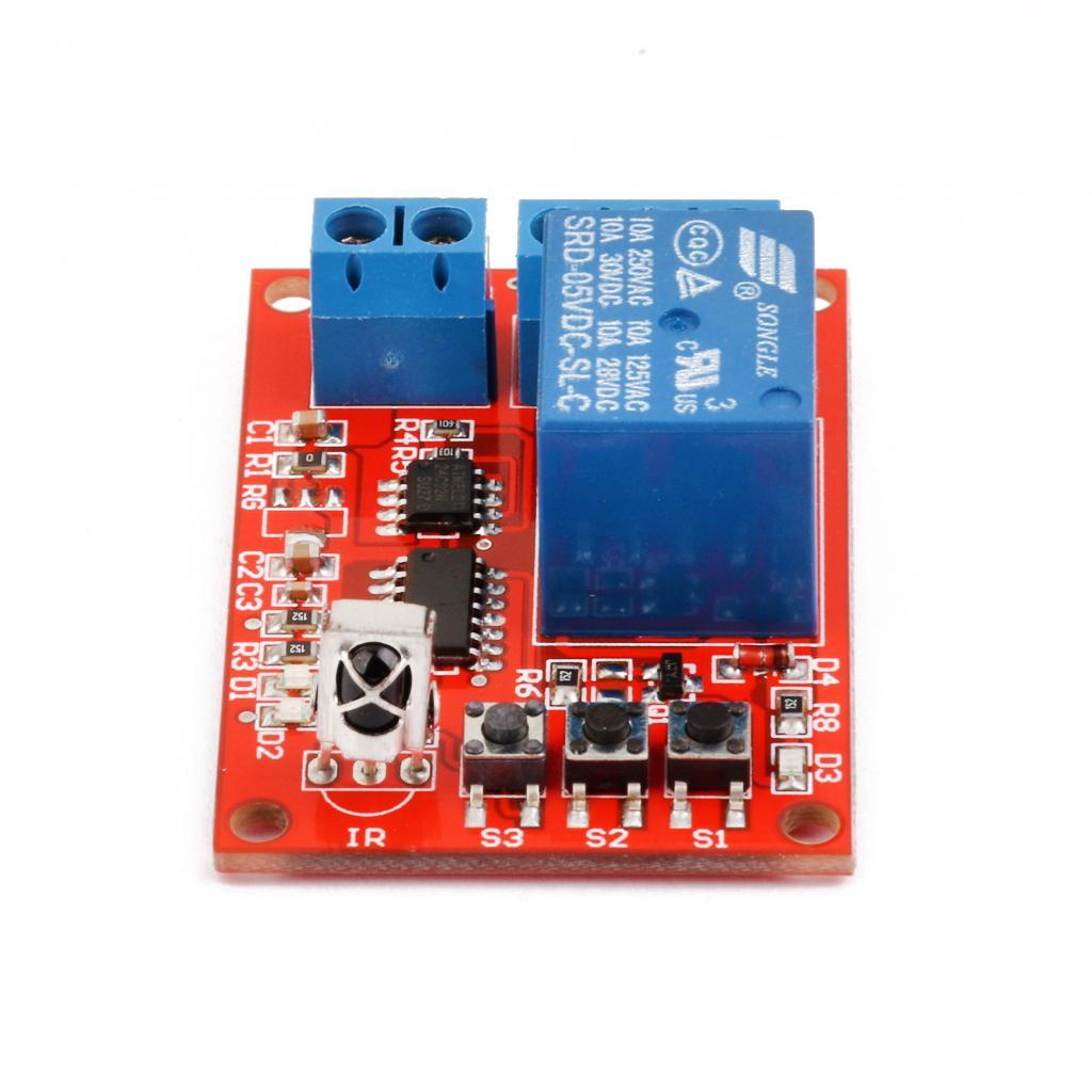 1CH 5V Wireless LED Relay Driver Learning Module with Infrared Remote