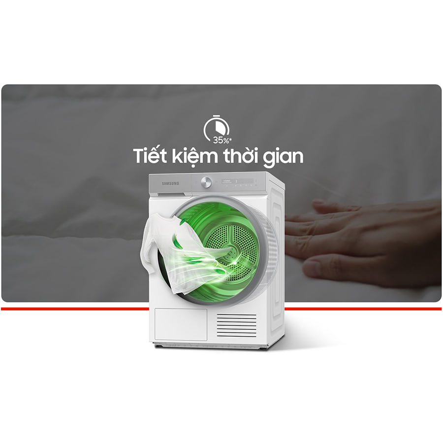 Máy sấy bơm nhiệt  thông minh Bespoke AI với Sấy cảm biến AI Dry DV90BB9440GHSV , 9kg chỉ giao HN