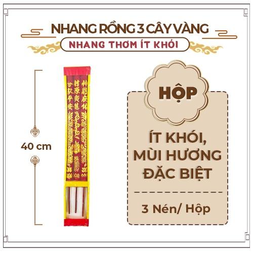 Nhang Rồng 3 Cây Vàng 4 Tấc Hàng Mã Thiên Lộc