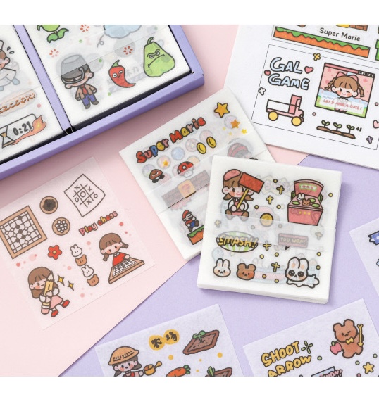 Sticker 100 tấm cute Game Time