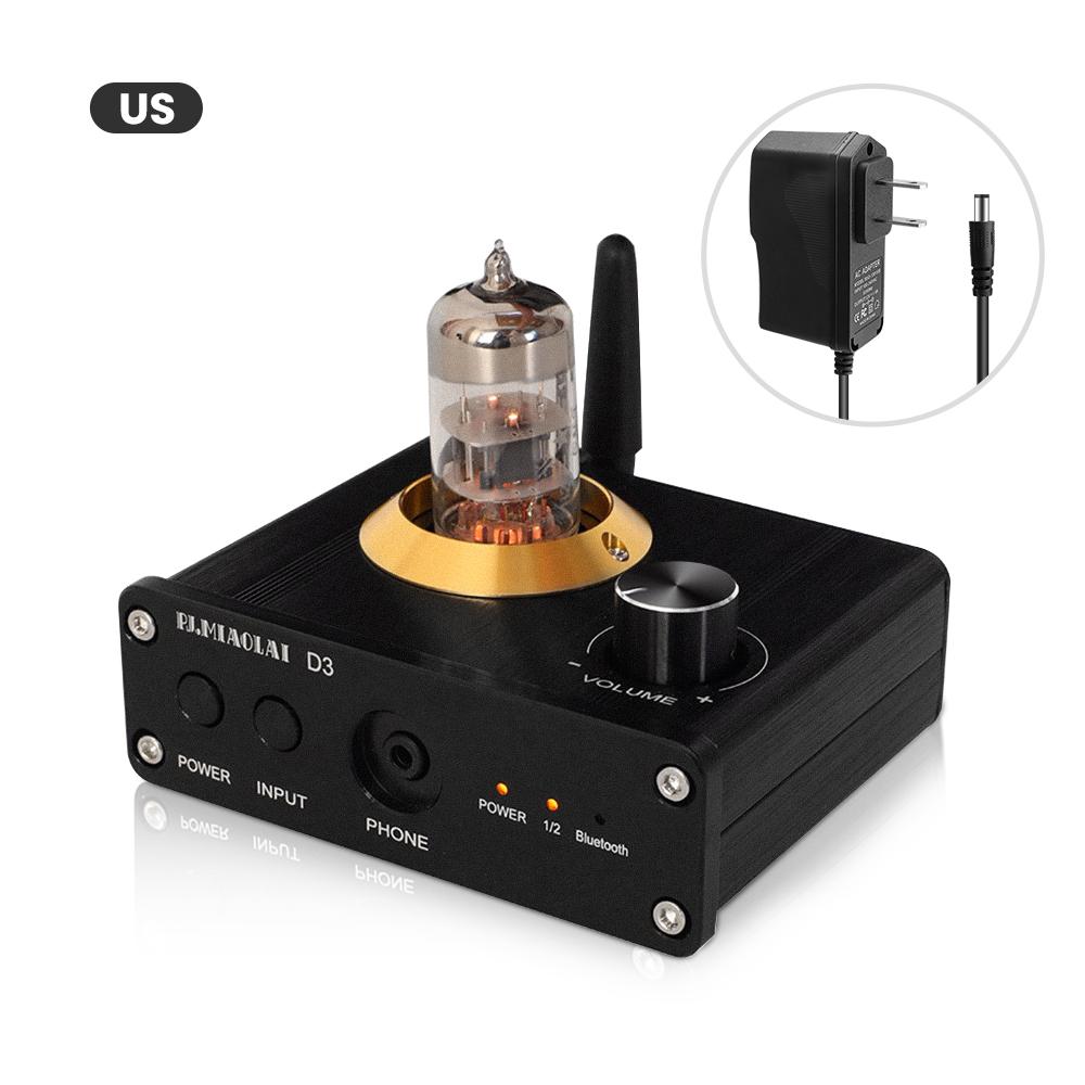 PJ.MIAOLAI HiFi D3 Bluetooth 5.0 Mini Tube Fiber Coaxial 6N3N Bộ giải mã DAC Bộ thu âm thanh Bộ khuếch đại tai nghe Đầu vào đa âm thanh