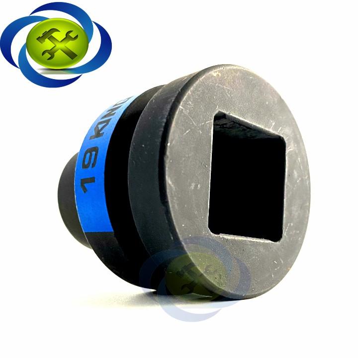 Tuýp 19mm loại 1 Inch ngắn màu đen 6 cạnh Kingtony 853519M