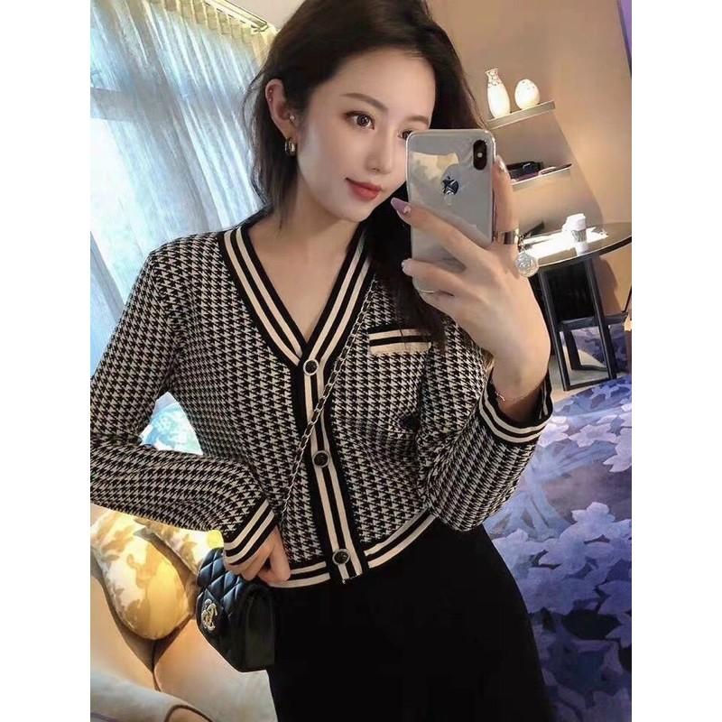 Set bộ len zic zac quần ống sớ