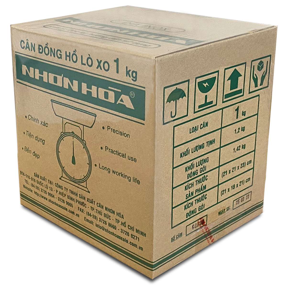 Cân Đồng Hồ Lò Xo Nhơn Hòa 1kg