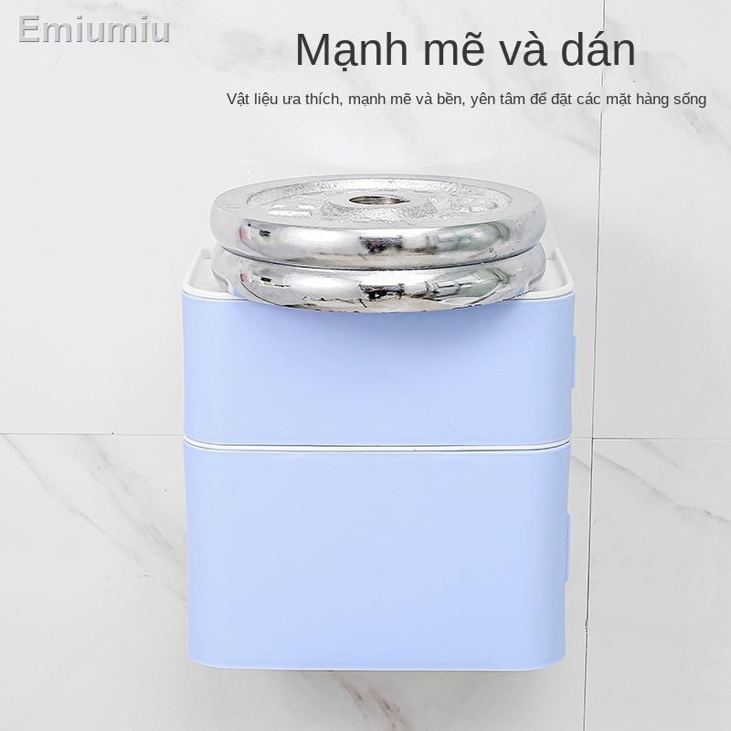 ۞♕Giá đựng giấy vệ sinh chống thấm treo tường đa chức năng cho nhà vệ sinh