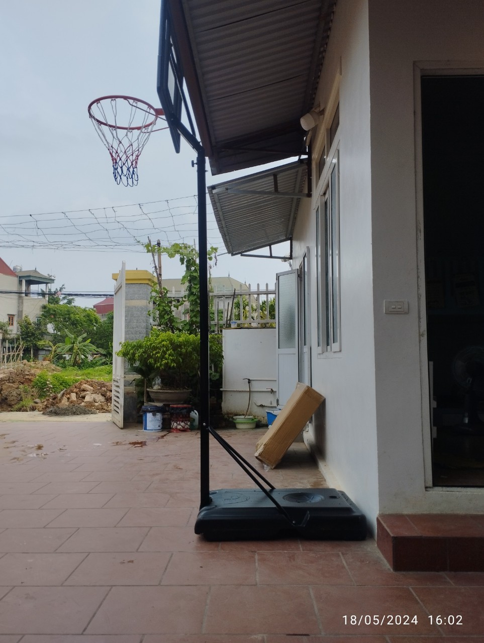 Trụ bóng rổ học sinh P034 điều chỉnh từ 1m5-2m5