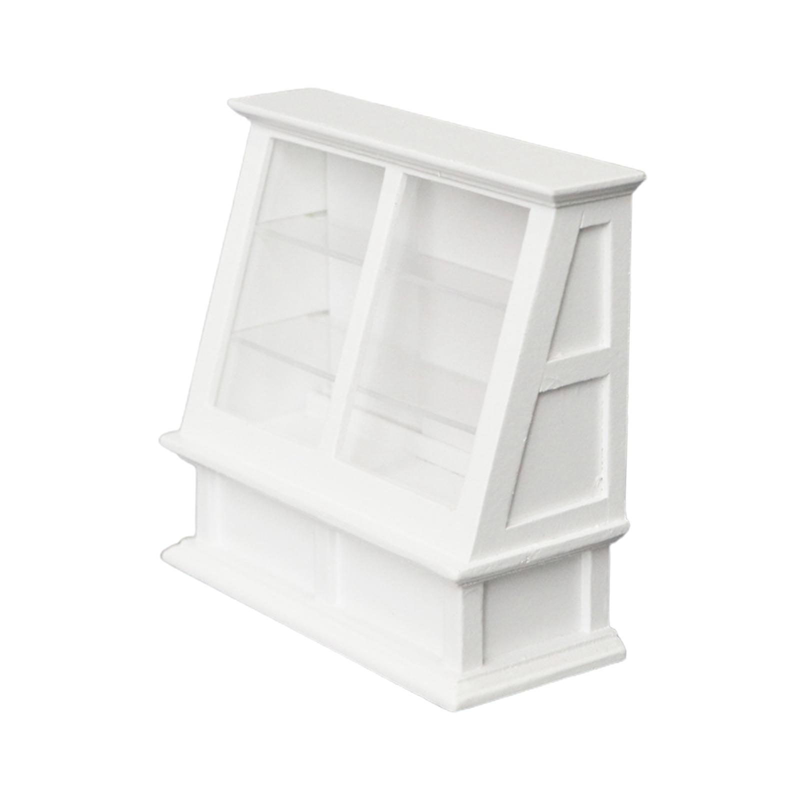 1:12 Dollhouse Miniature Store Cake Cabinet Decoration Miniature Dollhouse Food Cabinet Furniture Accessories