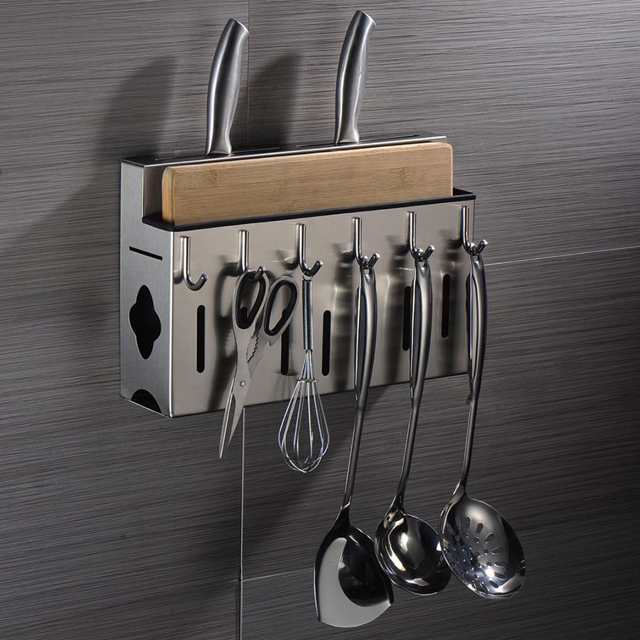 Kệ bếp đa năng Inox 304 Eurolife EL-K5 ( Trắng bạc)