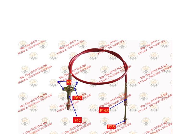Dây số phụ 2 đầu ốc F8 dài 4M