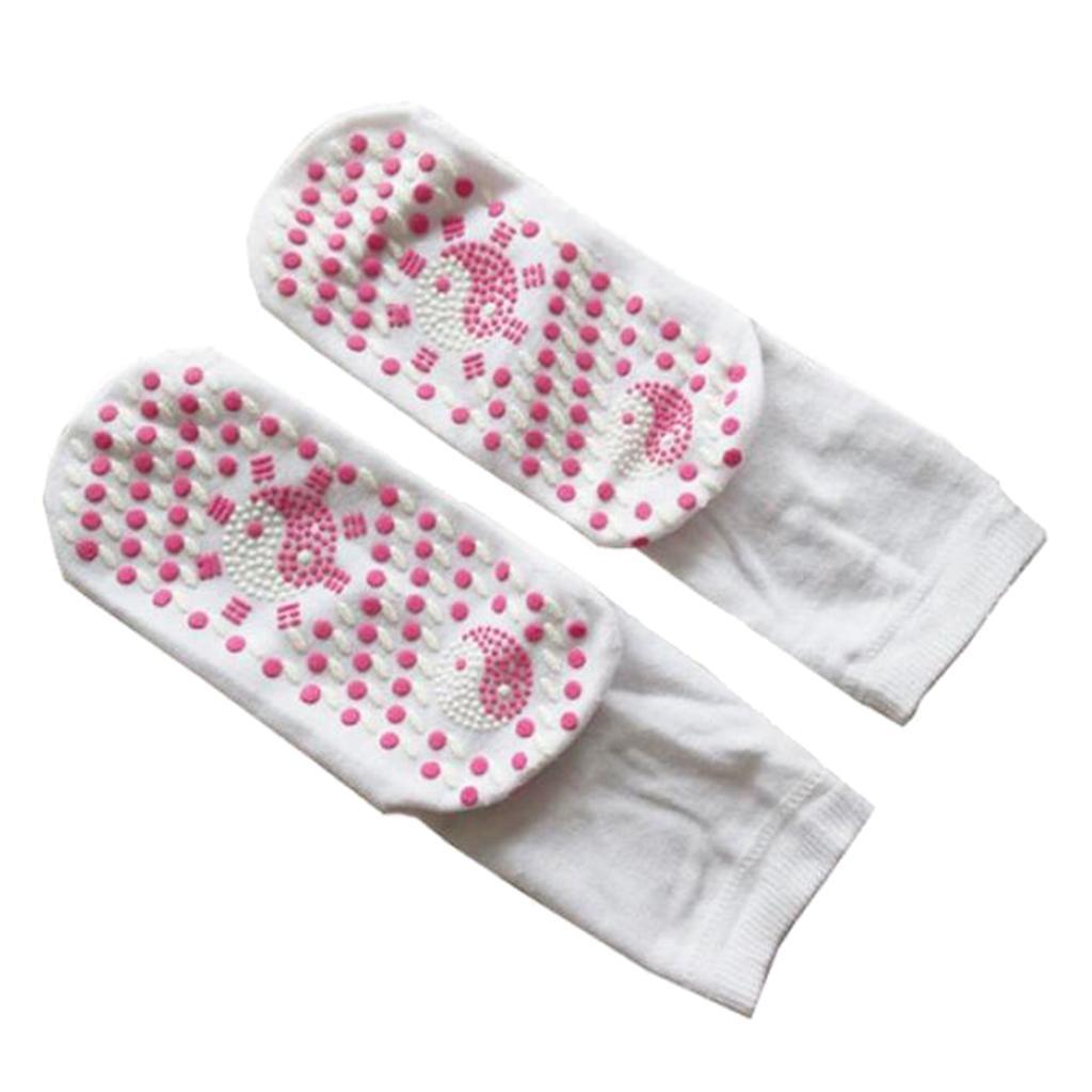 Socks Self Heating Warm Tourmaline Socks White
