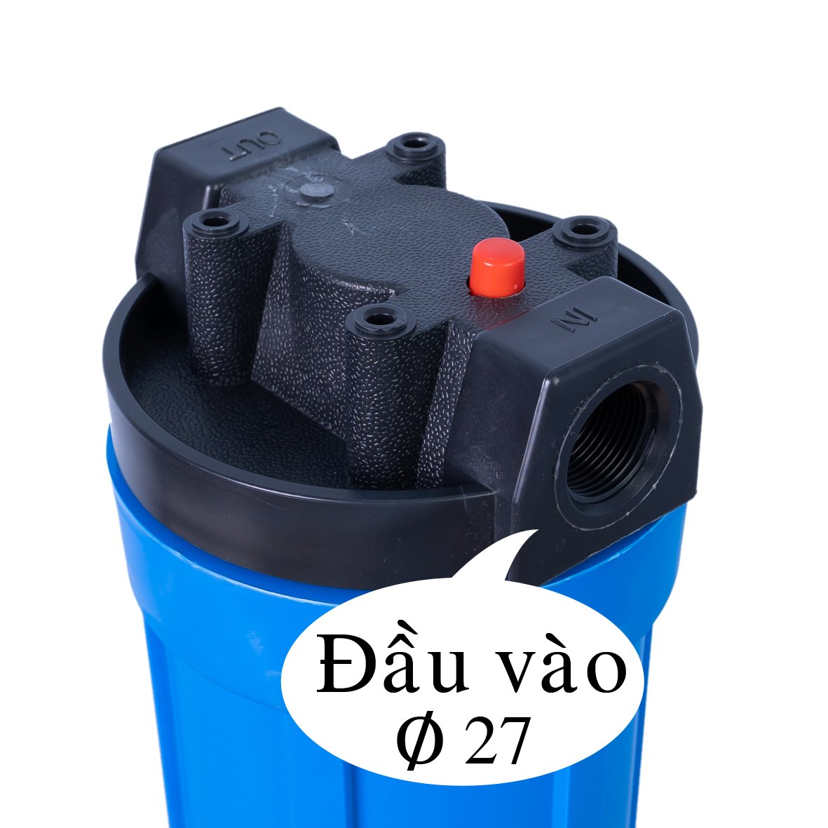 Cốc - vỏ ly lọc 20 inch ren 17, 21, 27 (xanh)