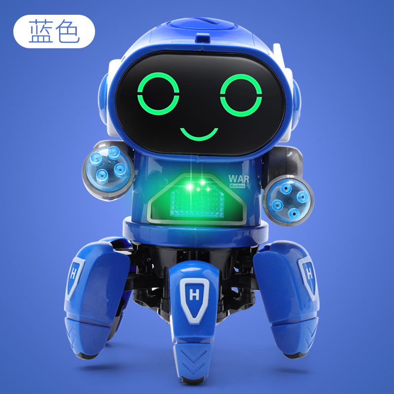 Robot đồ chơi trẻ em biết nhảy và phát nhạc, đèn LED sinh động