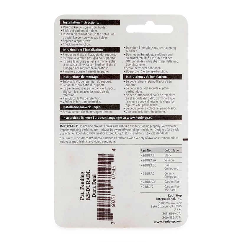 Gôm thắng xe đạp DURA-TYPE Koolstop