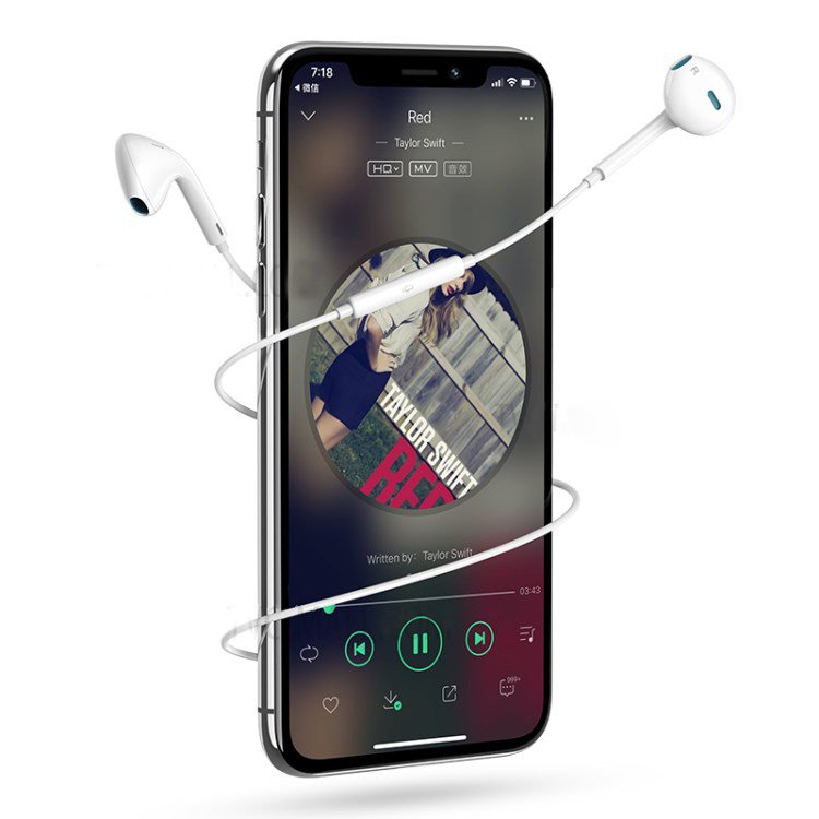 Tai nghe có dây Stereo USAMS US-SJ213 EP-22 cho iPhone, iPad, Samsung (1.2 mét, Jack 3.5mm) - Hàng chính hãng