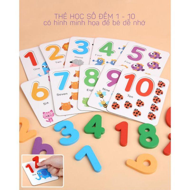 0 Dụng Cụ Học Tập Bộ 10 Thẻ Số, 100 Que Tính, Phép Tính Cho Bé Học Toán Như Siêu Trí Tuệ Việt Nam