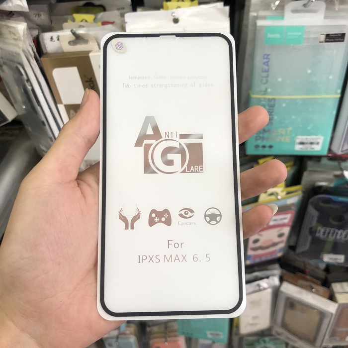 Tấm dán cường lực full màn hình chống vân tay dành cho iPhone XS Max