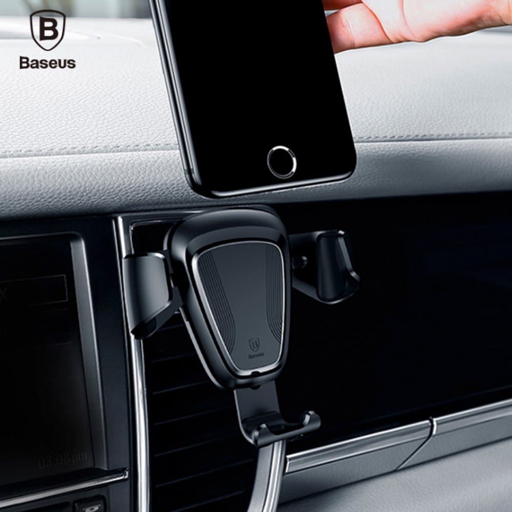 Bộ đế giữ điện thoại khóa tự động dùng cho xe hơi Baseus (Car Phone Mount Holder Stand Auto-lock) SUYL-01- Hàng chính hãng
