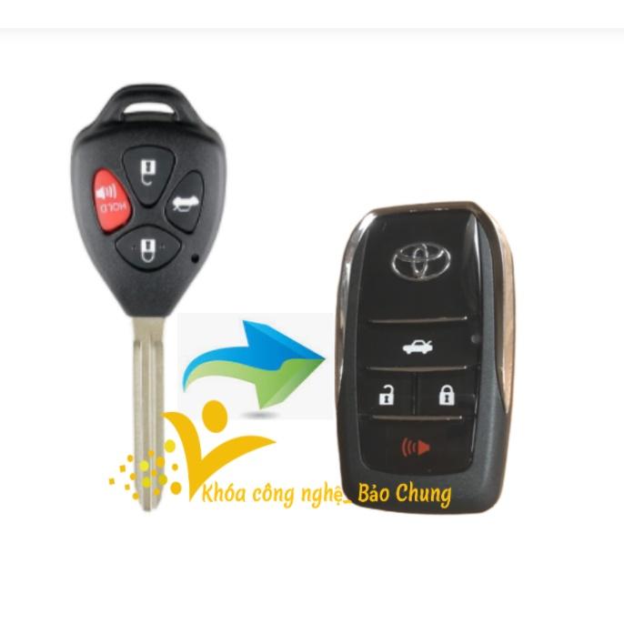 Hình ảnh Vỏ độ gập chìa khóa dành cho Toyota vios,yaris,altis,fortuner,inova dùng để thay thế cho vỏ chìa thẳng  theo xe