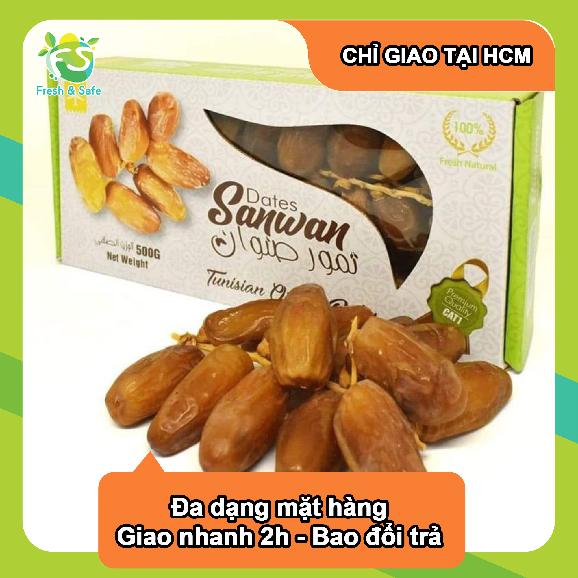 [CHỈ GIAO HCM] Chà Là Khô - Hộp 500Gr