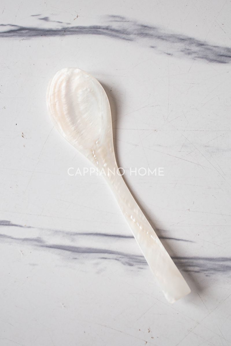 Muỗng Ăn Cơm Canh Soup Xuất Châu Âu, Châu Á CAPPIANO HOME Chất Liệu Xà Cừ Cao Cấp.