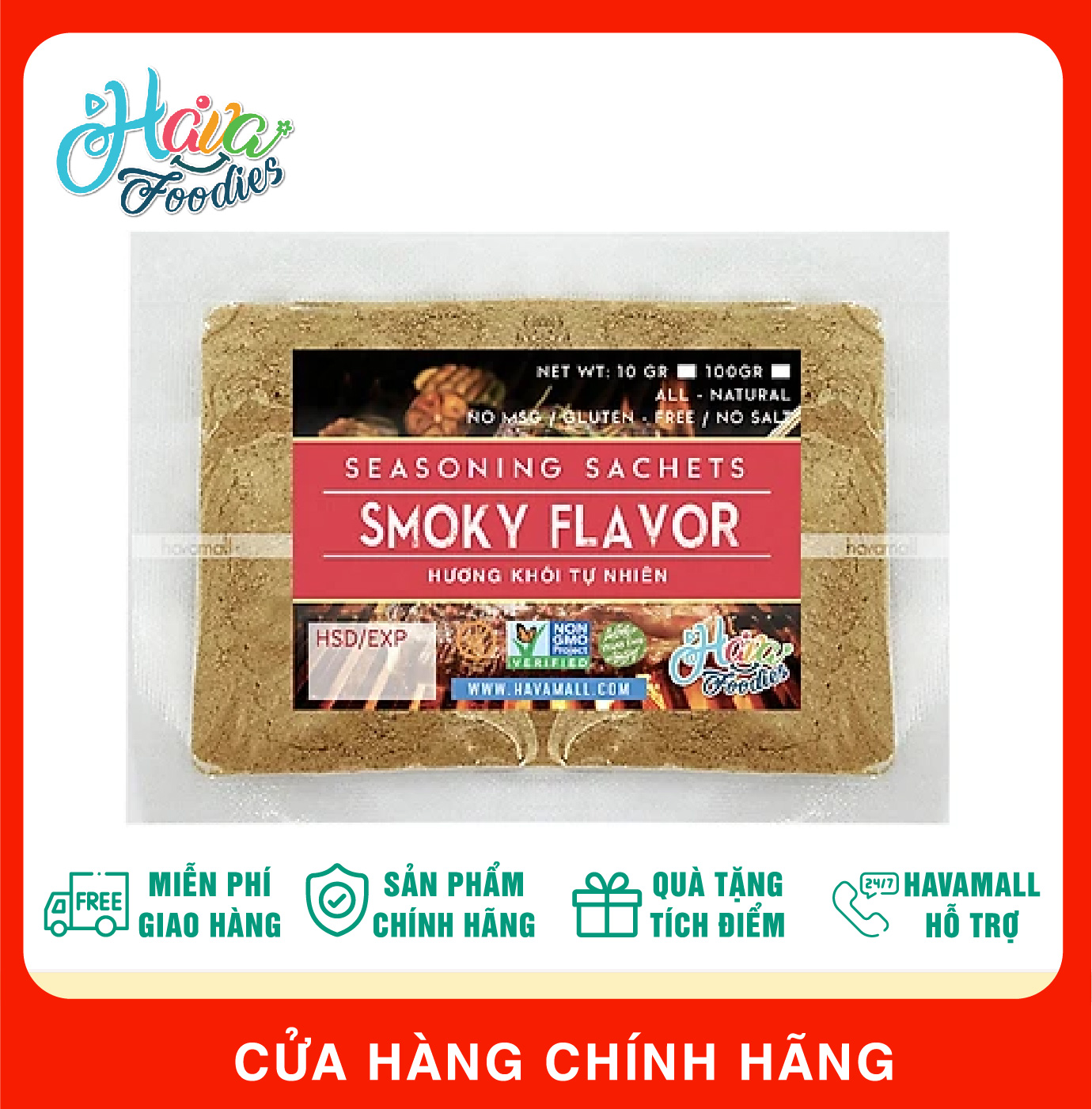 Hương Khói Tự Nhiên Havafood Gói 100G – Smoky Flavor