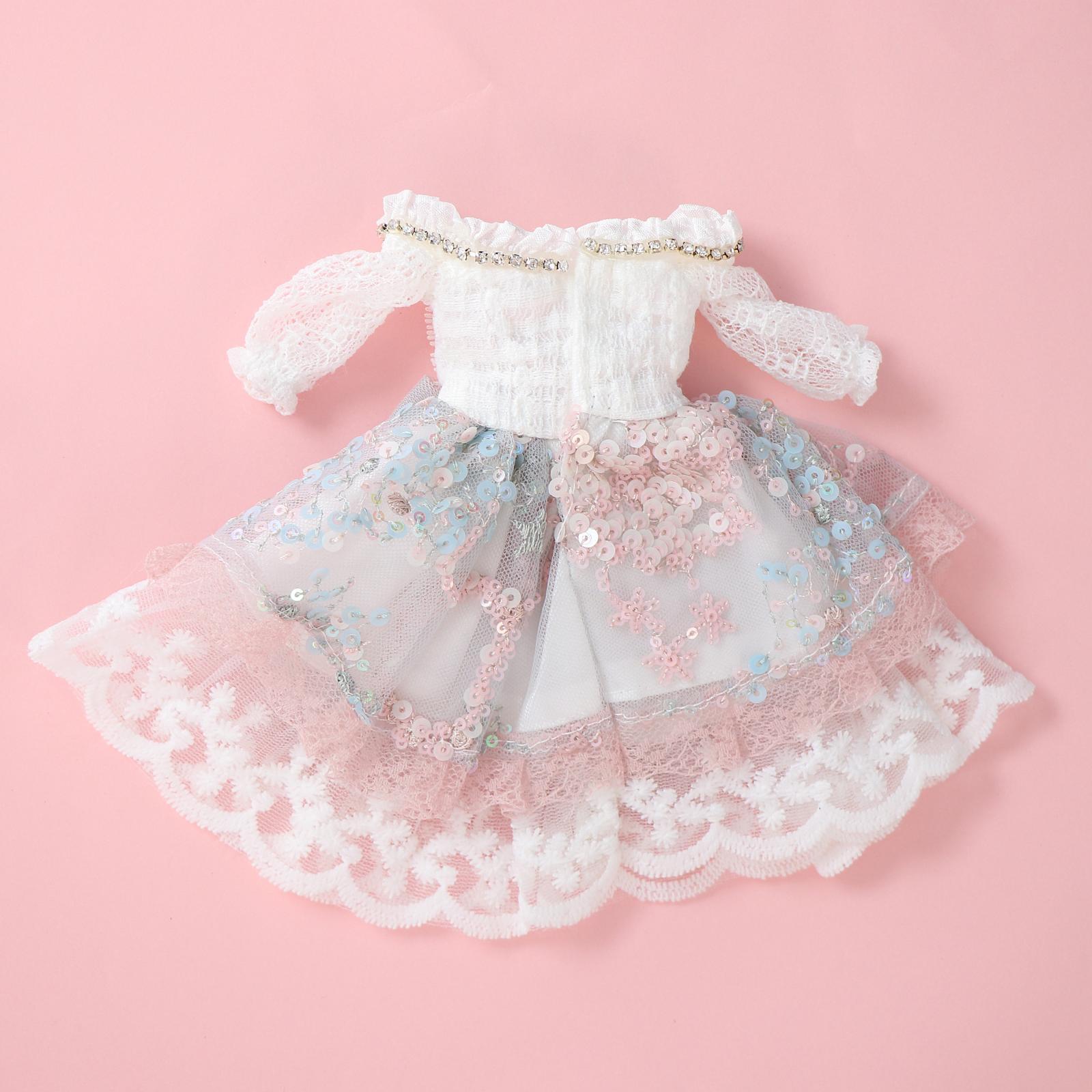 1/6 Doll Clothes Girl Doll Dress Outfits with Hair Accessories