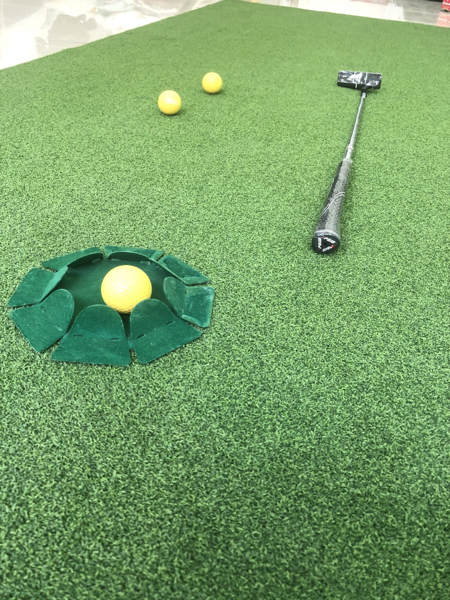 Thảm tập golf putting di động 300x100cm (kèm lỗ golf)