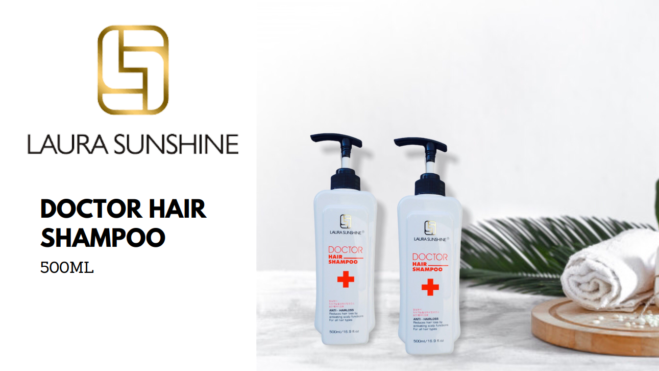 Dầu gội hỗ trợ giảm rụng tóc, kích thích mọc tóc, giúp tóc khỏe Laura Sunshine Doctor Shampoo Hàn Quốc 500ml