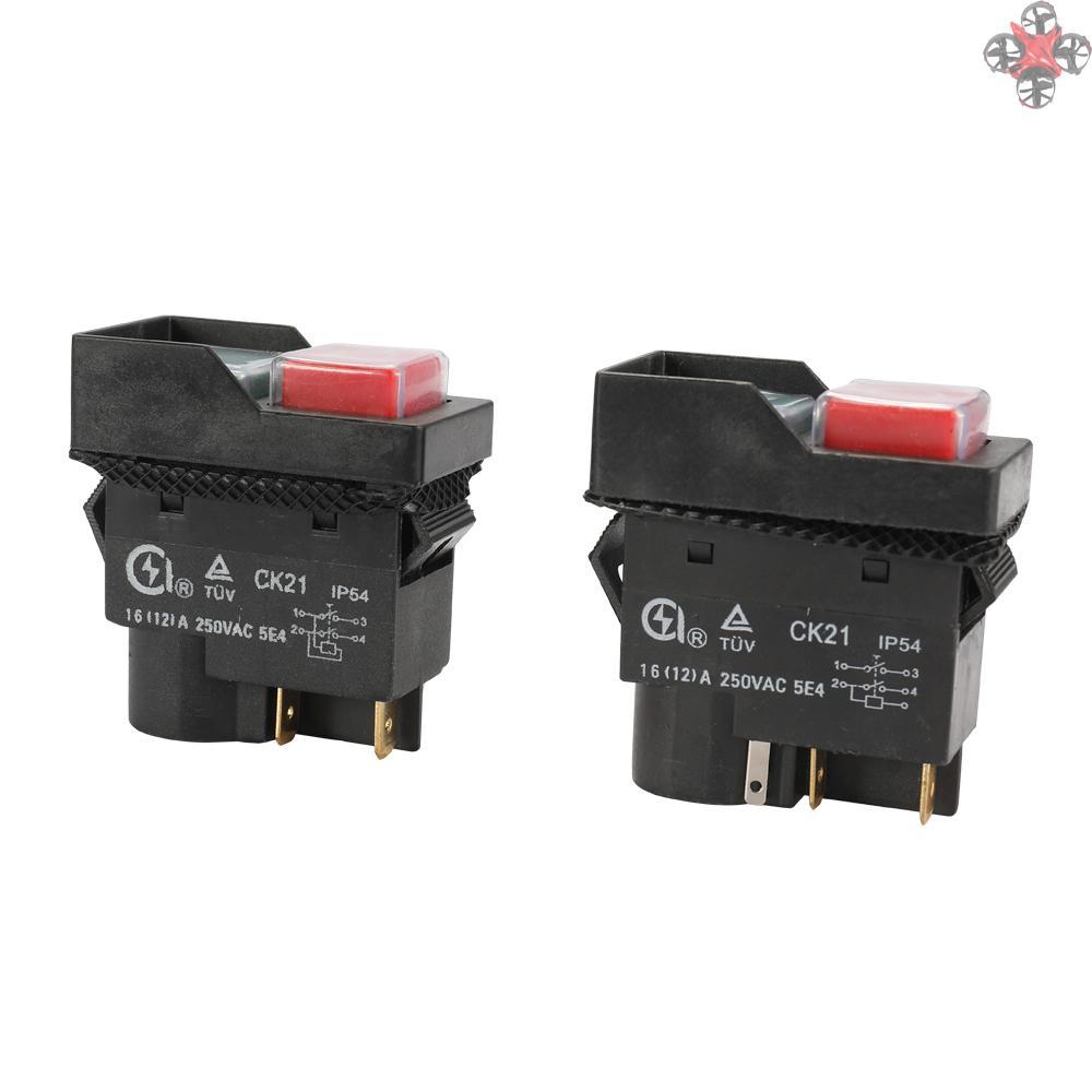 250V Universal CK21B/250V Safety Switch Emergency Stop Safe Cut Off Killer Waterproof and Dustproof Switches Electromagnetic Switch for Grinding Machine