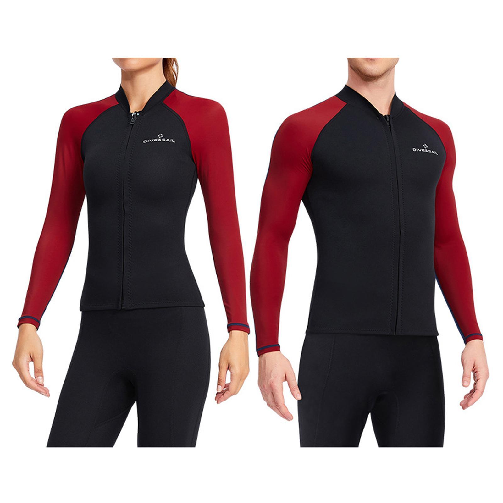 Men Women Quick   Jacket Wetsuit Swim Wet Surf Snorkeling  Top