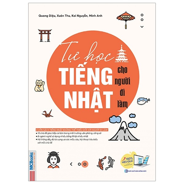 Sách - Tự Học Tiếng Nhật Cho Người Đi Làm - Bảng Chữ Cái Hiragana - 10 Chủ Đề Giao Tiếp Hàng Ngày Phổ Biến Nhất - MC