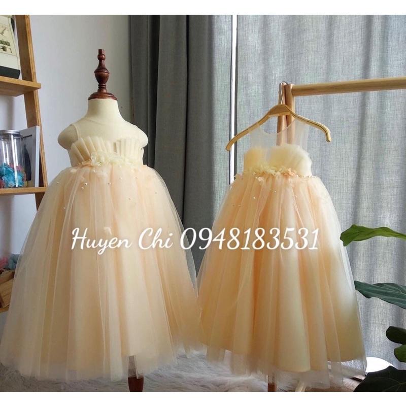 VÁY THIẾT KẾ PHOM DÀI tặng kèm cài tóc