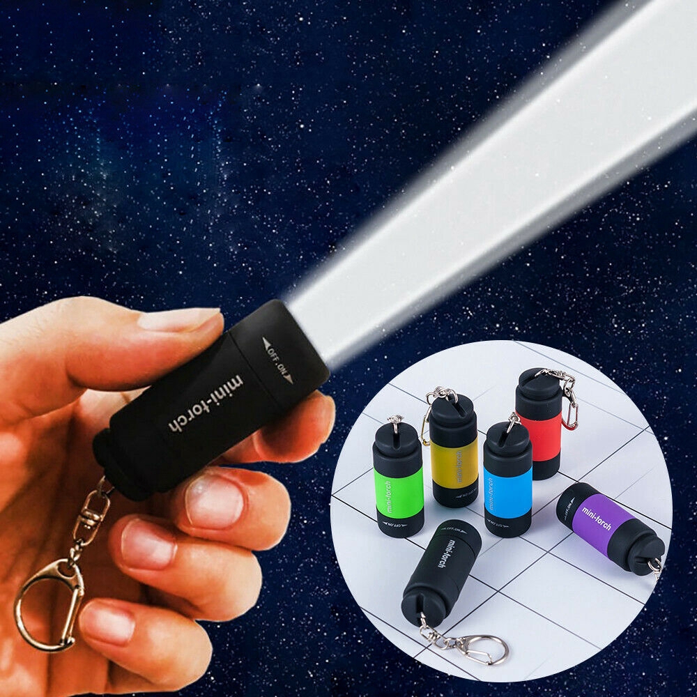 Móc khoá đèn pin LED chống thấm nước sạc USB Mini Torch-ĐÈN LED MINI MÓC KHÓA