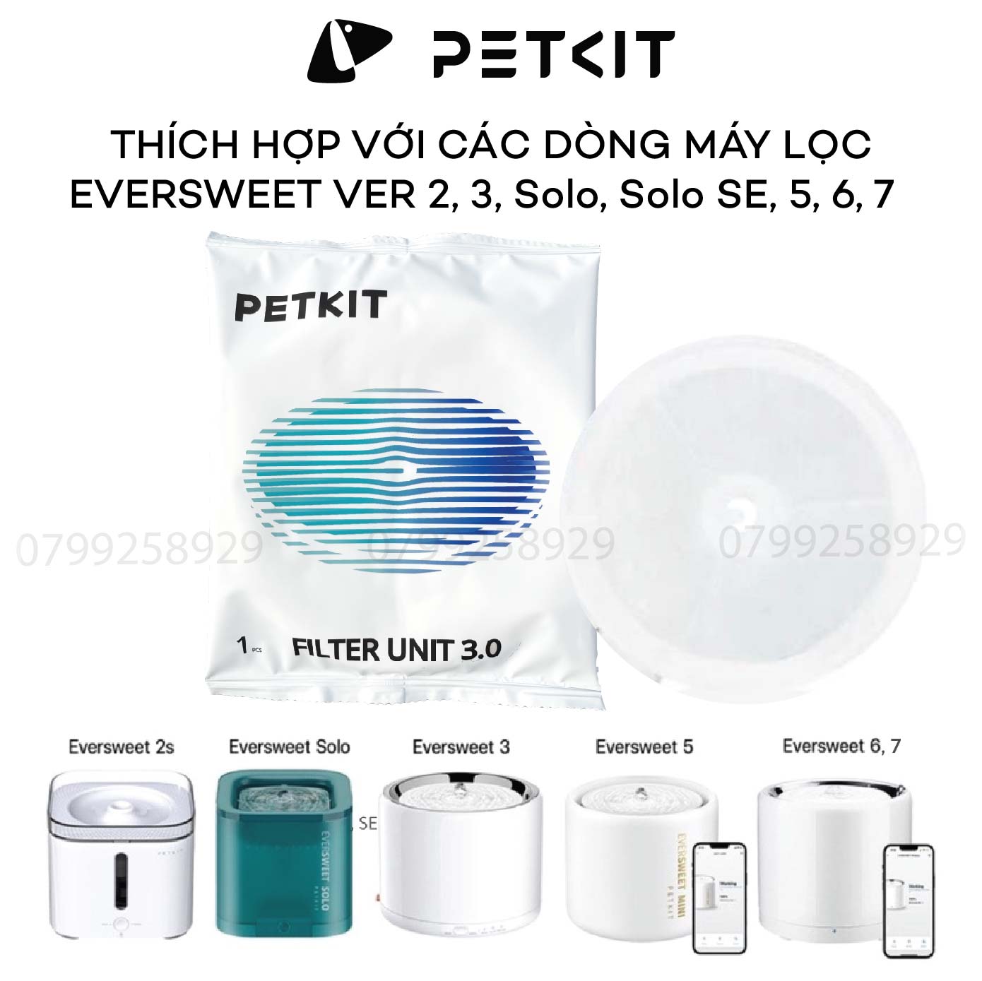 Tấm Lõi Lọc Nước, Miếng Lọc Nước Cho Máy Petkit Phiên Bản Mới 3.0
