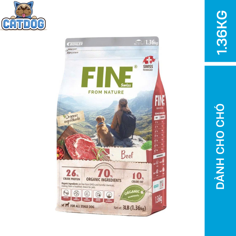 FINE – Thức ăn Hữu Cơ Tự Nhiên Cho Chó