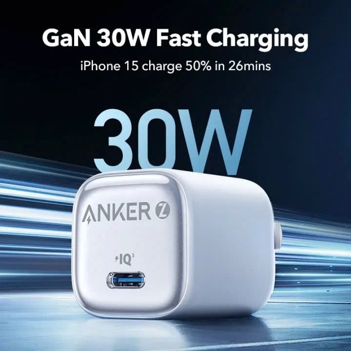 Củ Sạc Nhanh 1C ANKER Zolo A2698 30W - Hàng Chính Hãng