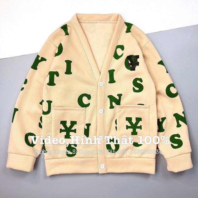 Áo khoác cardigan nữ nỉ bông hàng quảng châu siêu đẹp in 3D khoác chống nắng 3D CDG CHỮ FULL - CANDA 3440