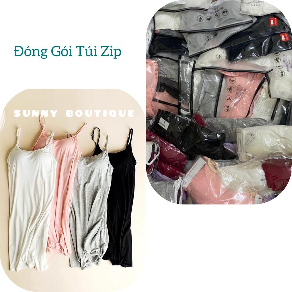 Váy Ngủ 2 DâyCó Đệm Ngực, Chất Vải Đẹp, Đóng Gói Túi Zip Cao Cấp