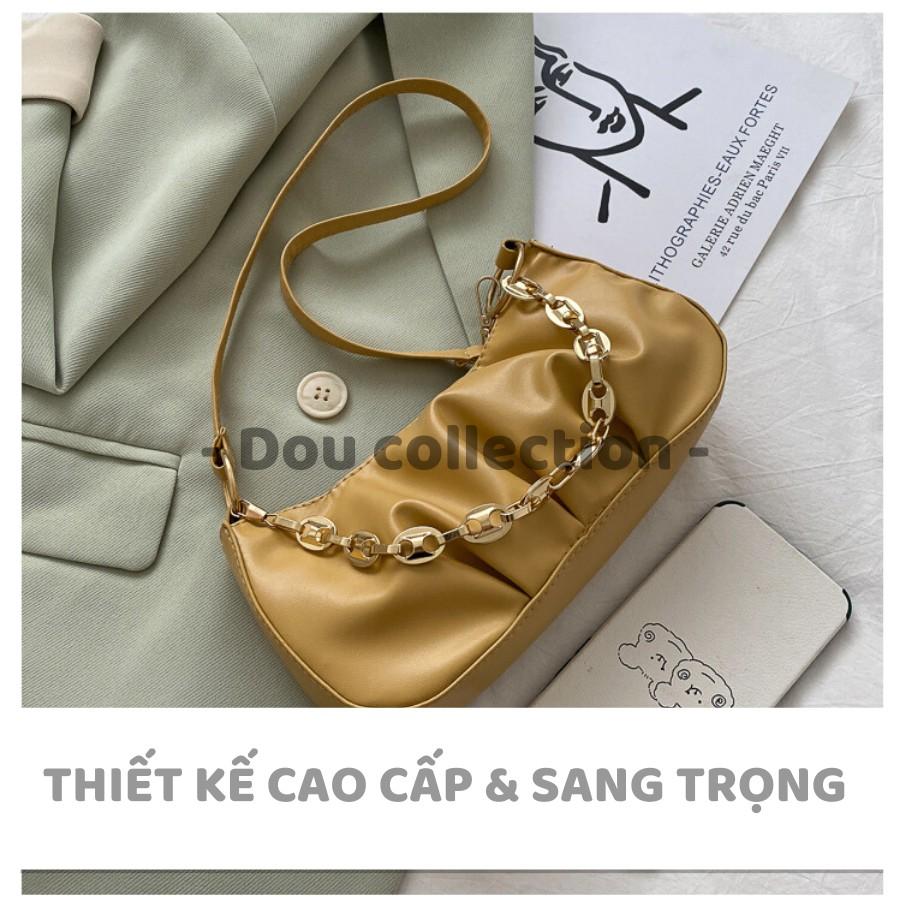 Túi Xách Niche Rento (Túi Kẹp Nách) Mini Da Mềm Xếp Li Đeo Vai Hot Trend Phong Cách Châu Âu - Mã XT036