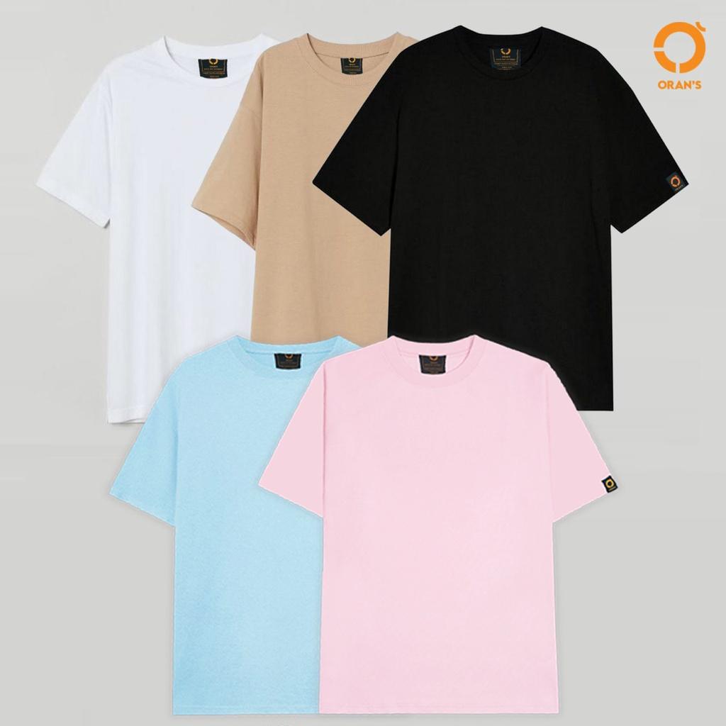 BOX 2 áo Tee Basic Oversize chất liệu COTTON 100% siêu thấm hút mồ hôi, FULLBOX - ORAN'S TEE BASIC