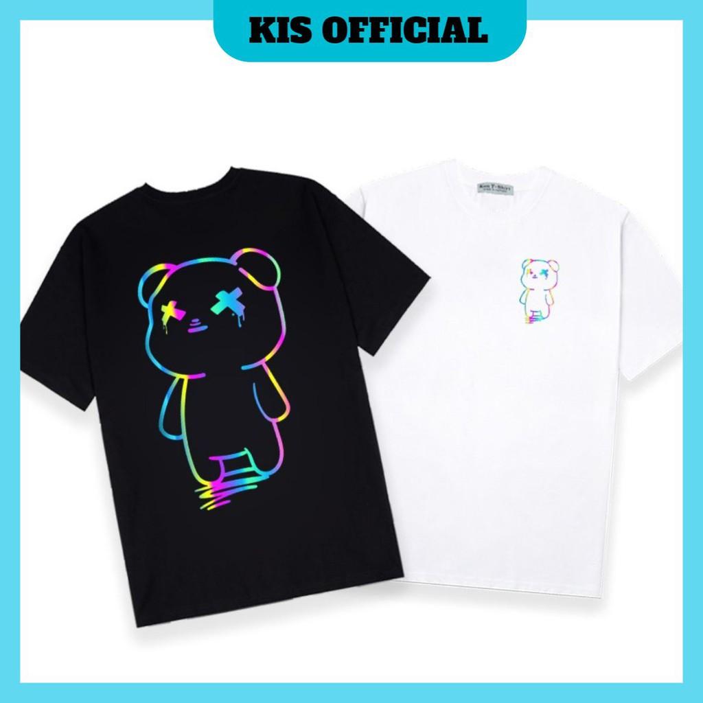 Áo Thun Phản Quang Gấu Mập XX Cotton 75% Form Rộng Unisex Nam Nữ Đẹp. KIS OFFICIAL