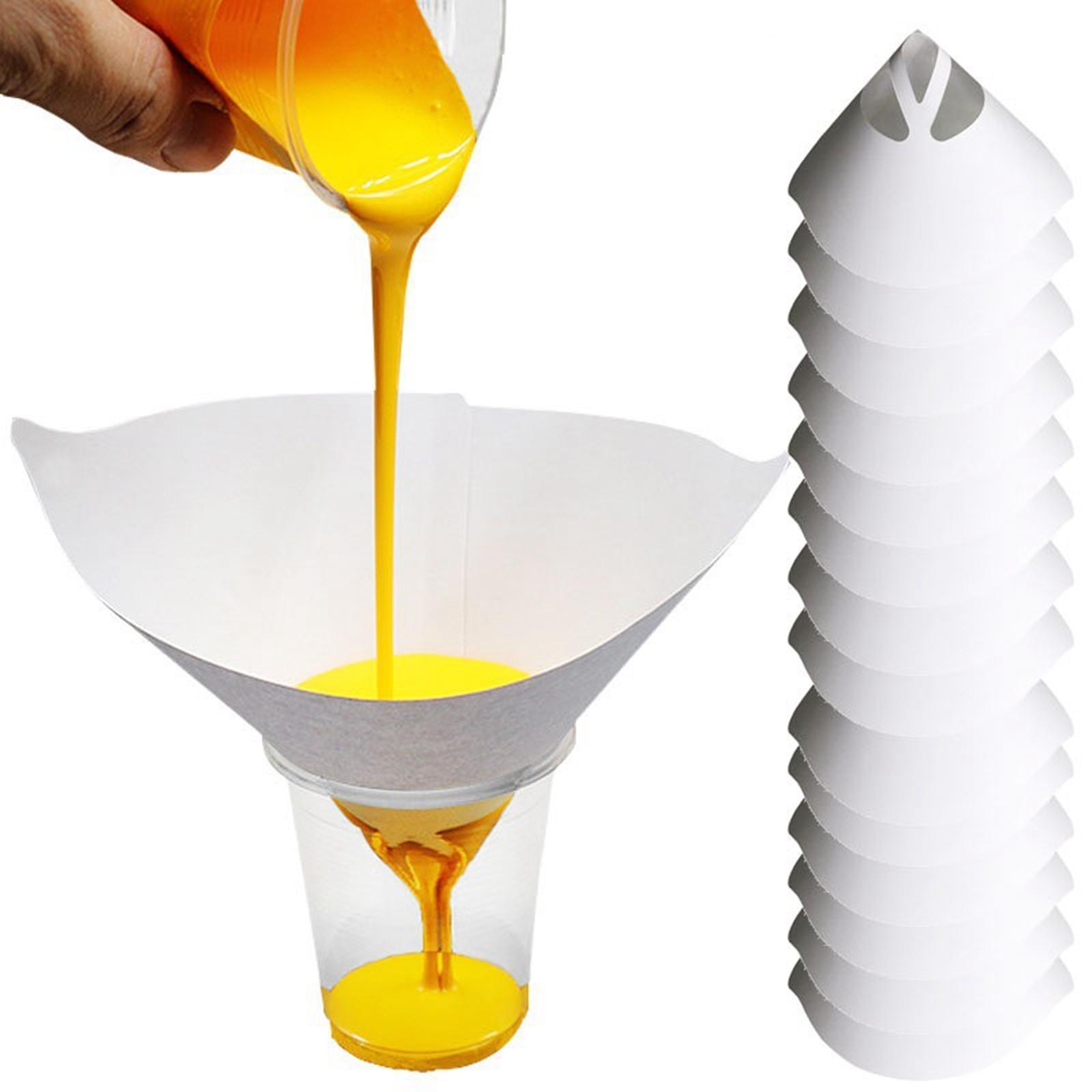 50 Pieces Funnel Filter Funnel Disposable Fine Mesh Paint Filter for