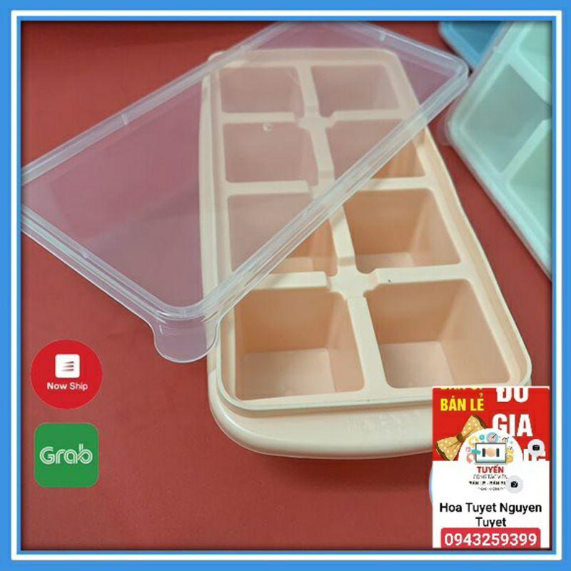 Khay đá có nắp 8 viên nhựa Việt Nhật